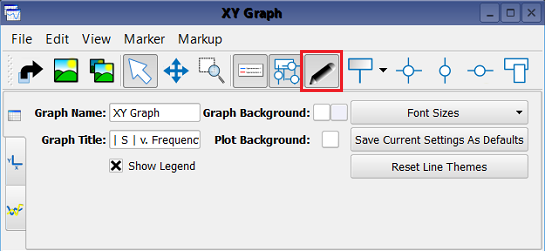 Screenshot of the graph properties editor.