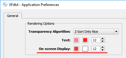 Screenshot of Application Preferences.