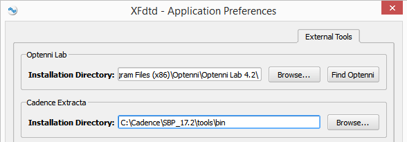 Application Preferences